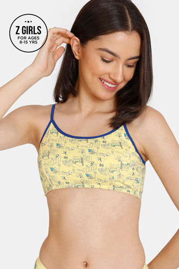 Buy Zivame Girls Tom & Jerry Double Layered Non Wired Full Coverage Bra - Pale Marigold